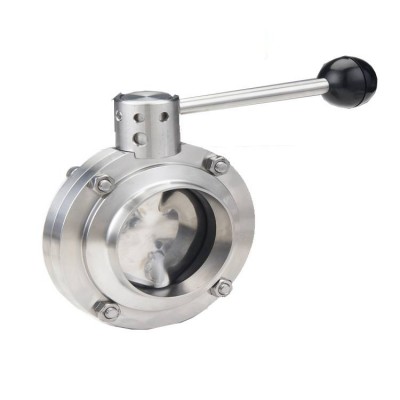 Yuanan YAJ High Quality and Best Price Vavles with Manual Butt Welding Butterfly Valve RF Sanitary Stainless Steel