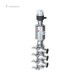 DONJOY stainless steel pneumatic three seat divert seat Valve with with mini F-top position feedback