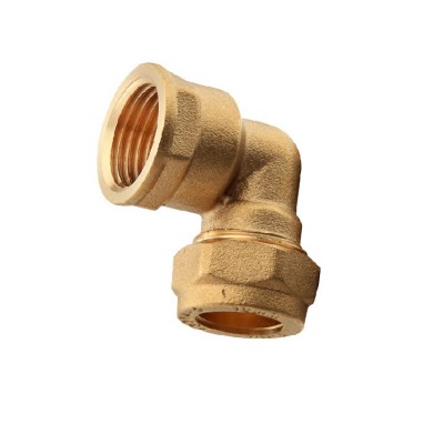 Brass Copper Pipe Fittings Male Female Elbow 15mm